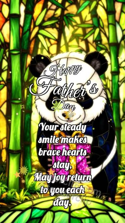 Happy Father’s Day: Panda Cub Brings Dad Gift