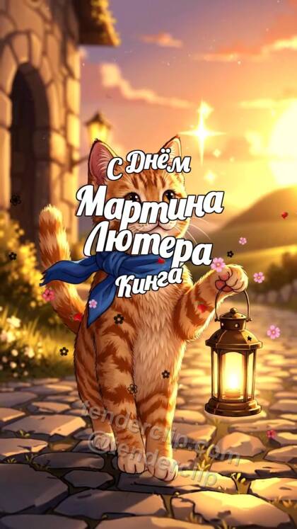 С Днём Мартина Лютера Кинга: Котёнок несёт свет надежды