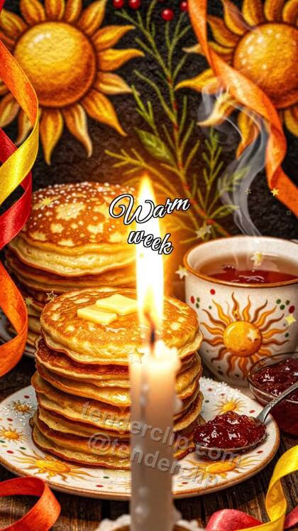 Warm week: candle shares warm light