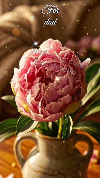 For dad: flower bud opens