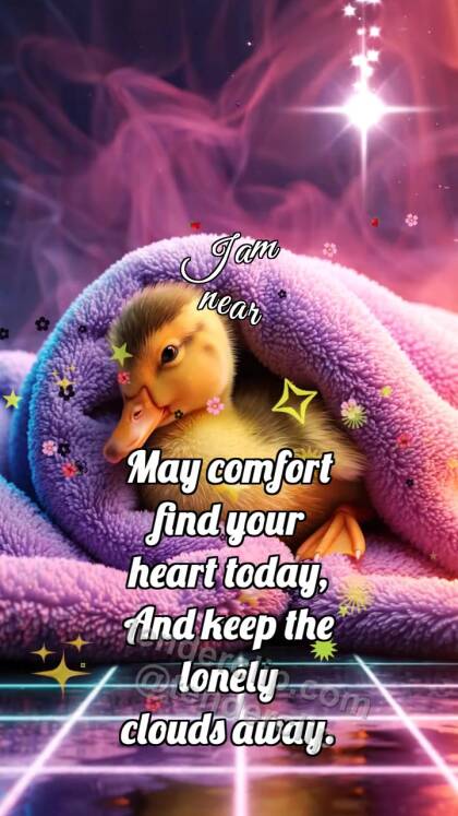 I am near: Duckling Under Blanket