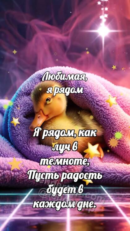 Любимая, я рядом: Утёнок под большим пледом