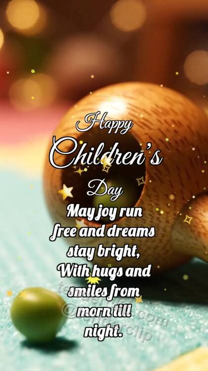 Happy Children’s Day: Wooden Maraca Catches Pea