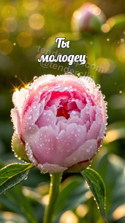 Ты молодец: бутон раскрывается