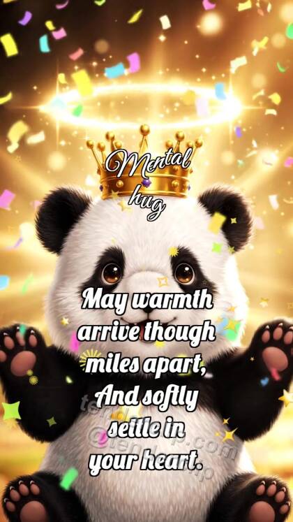 Mental hug: Panda Cub Gets Crown