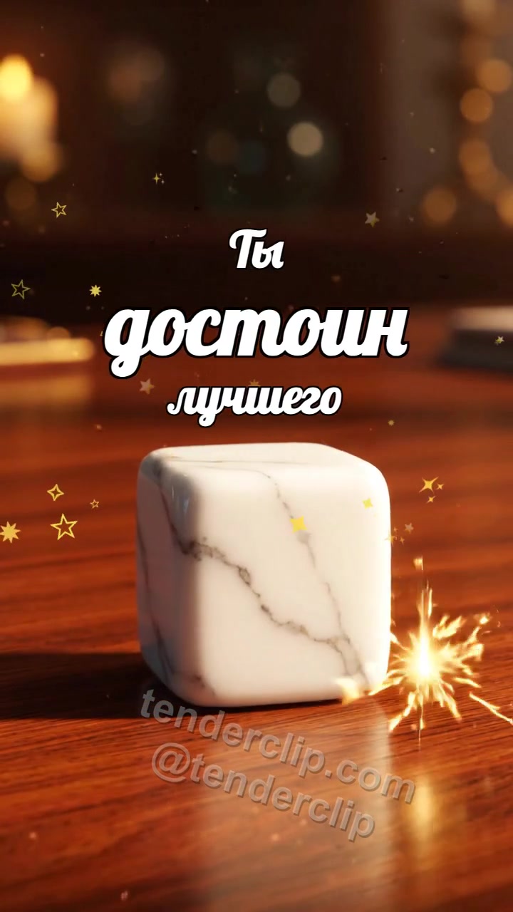 Ты достоин лучшего: Мраморный кубик поднимает искру