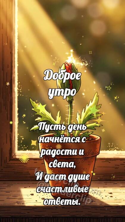 Доброе утро: Ржаной подоконник будит мак