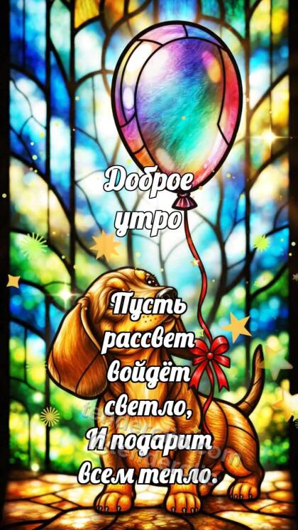 Доброе утро: Щенок с шариком удачи
