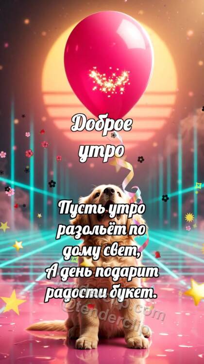 Доброе утро: Щенок с шариком удачи