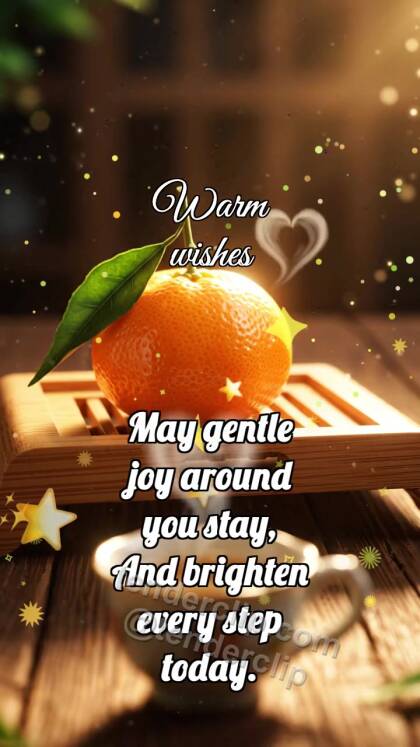 Warm wishes: Pine Tray Brings Mandarin