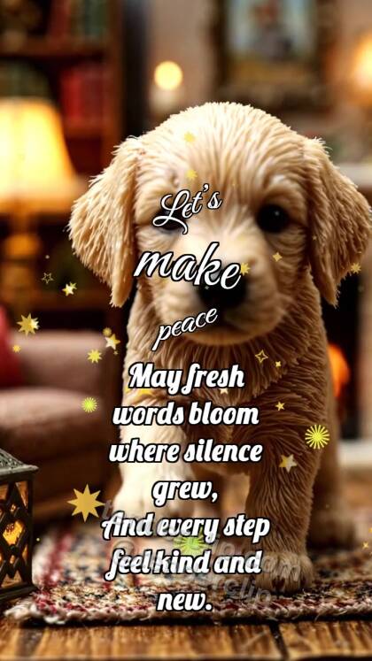 Let’s make peace: Puppy Offers Paw