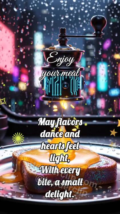 Enjoy your meal: Sesame Grinder Sprinkles Sun