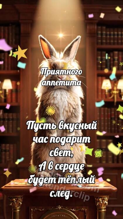 Приятного аппетита: Зайчик на вершине
