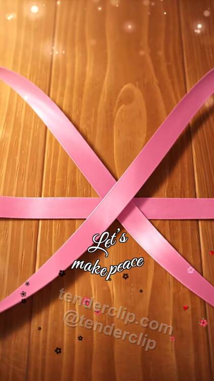 Let’s make peace: torn ribbon ties again