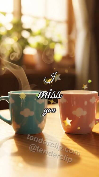 I miss you: two cups come together again