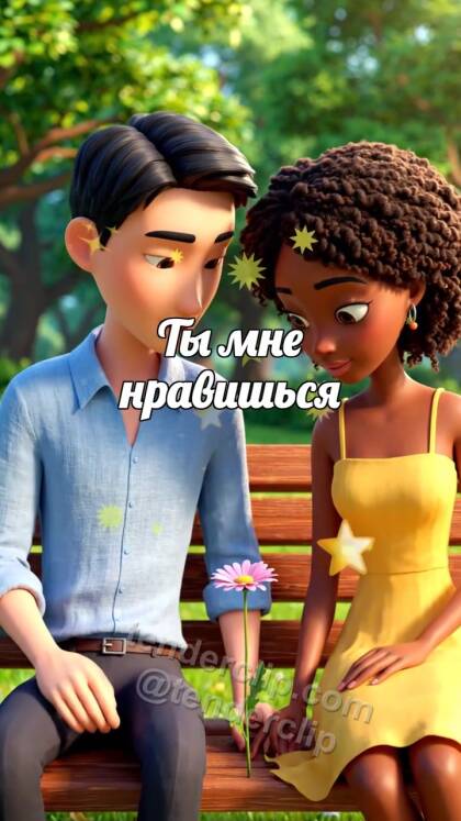Ты мне нравишься: мужчина и женщина кладут цветок на скамейку