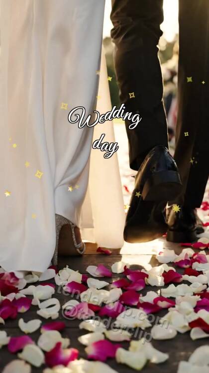 Wedding day: wedding shoes step in sync