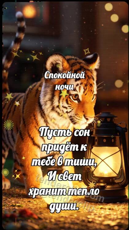 Спокойной ночи: Тигрёнок зажигает второй фонарь