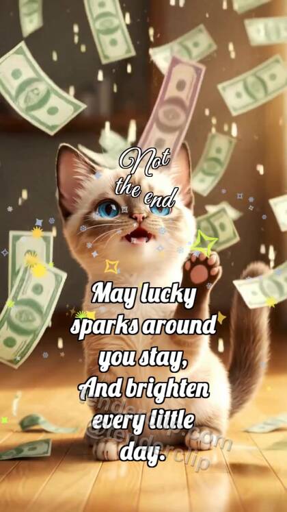 Not the end: Kitten Under Money Rain