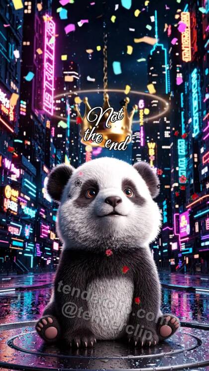 Not the end: Panda Cub Gets Crown