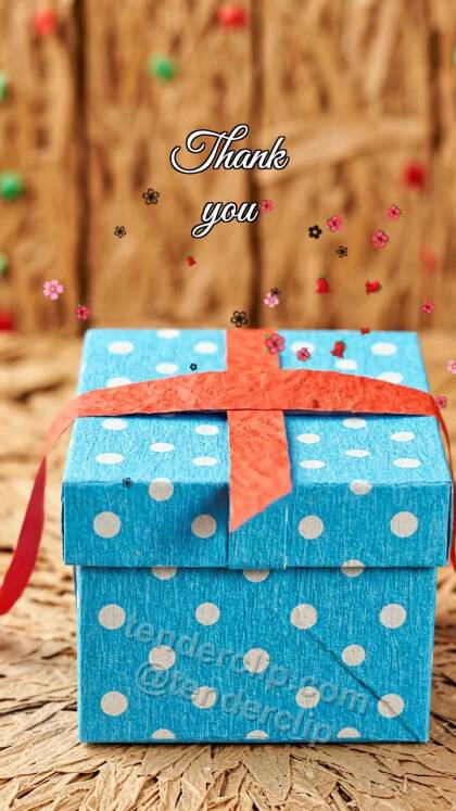 Thank you: bow ties itself around a present