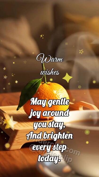 Warm wishes: Pine Tray Brings Mandarin