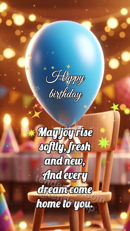 Happy birthday: Balloon Holds Glint