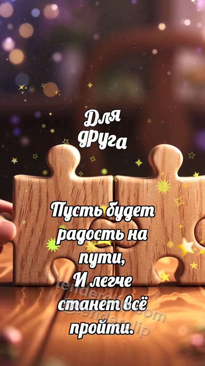 Для друга: Пазлы нашли место
