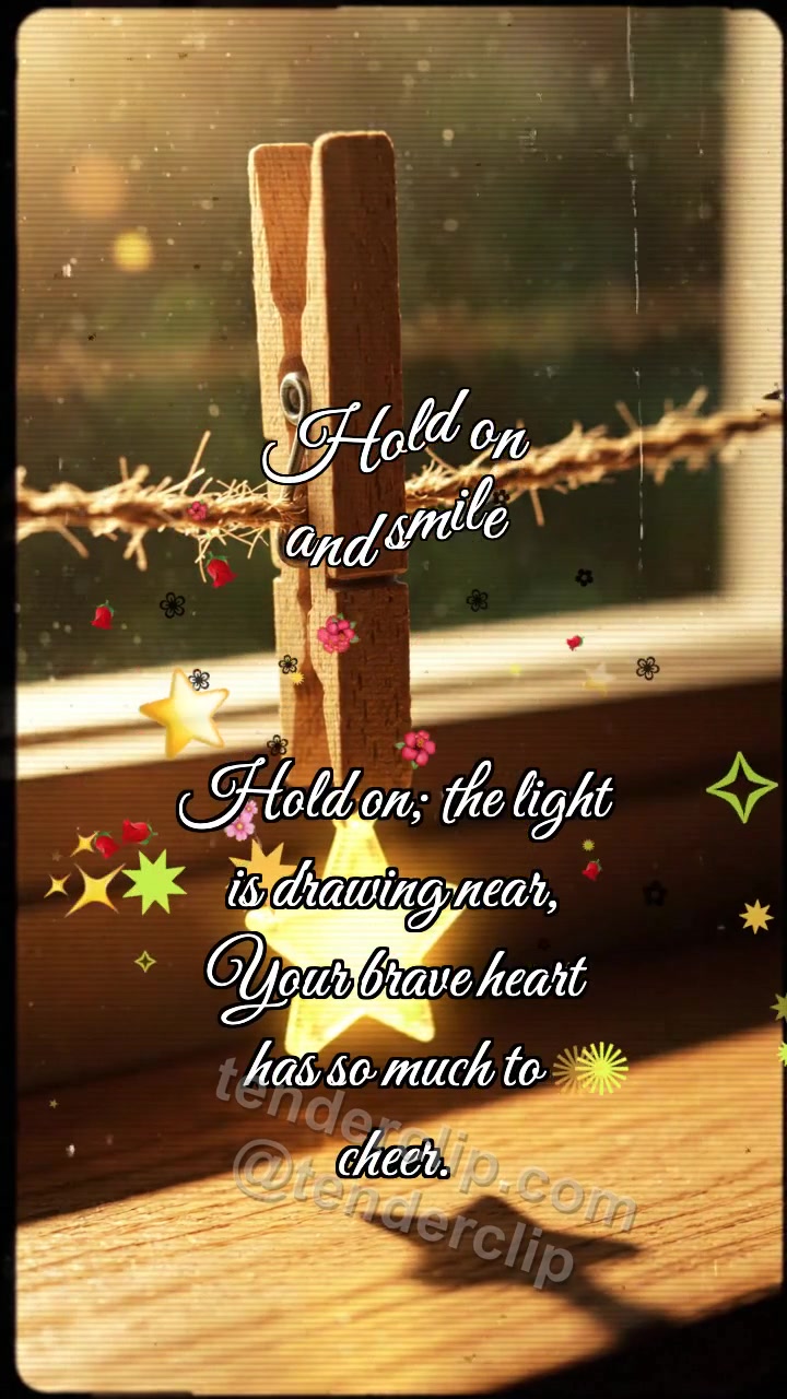 Hold on and smile: Clothespin Holds Star