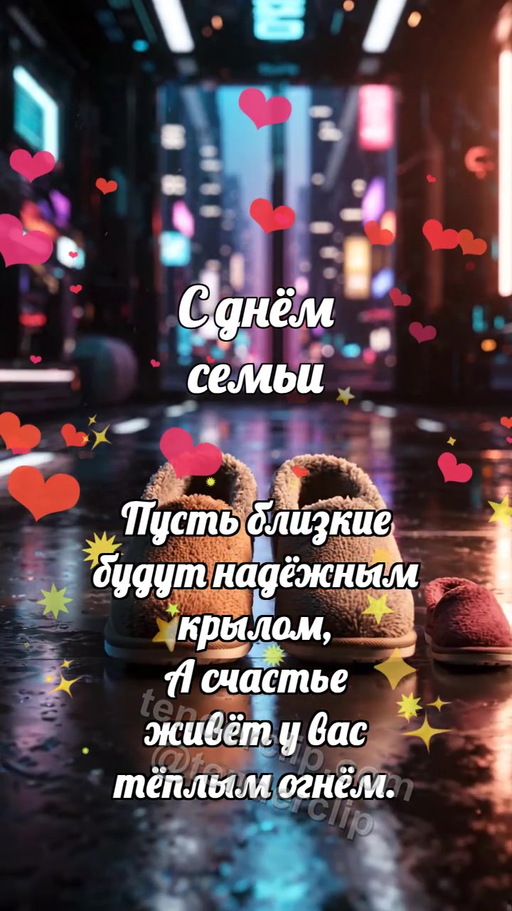 С днём семьи: Тапочки собираются вместе