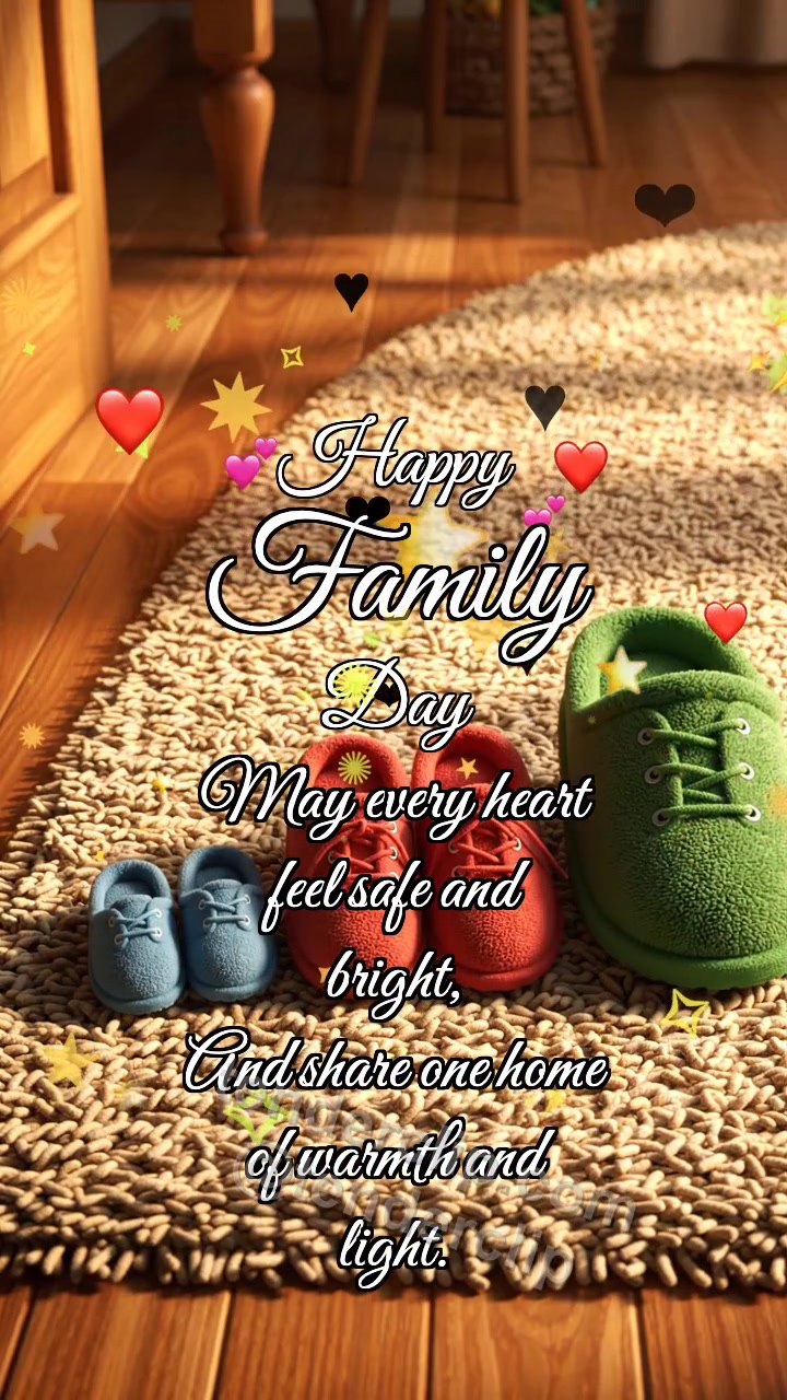 Happy Family Day: Slippers Gather Together