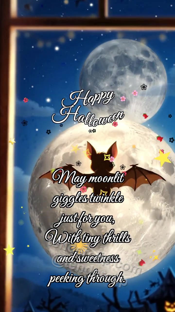 Happy Halloween: Bat Hides Moon