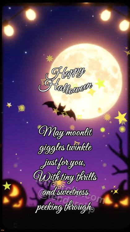 Happy Halloween: Bat Hides Moon