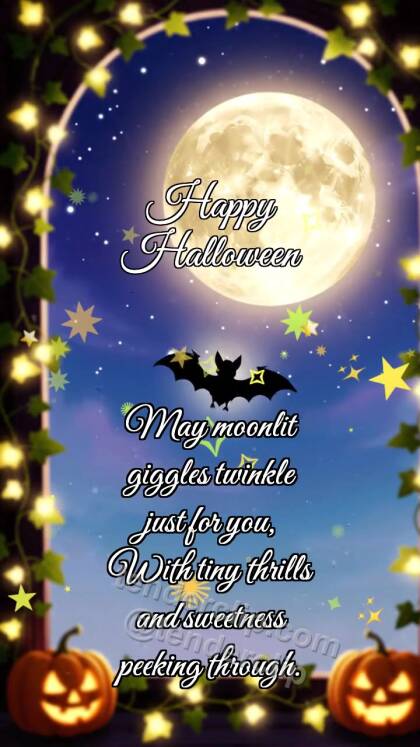 Happy Halloween: Bat Hides Moon