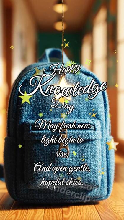 Happy Knowledge Day: Backpack Catches Star