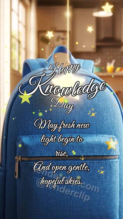 Happy Knowledge Day: Backpack Catches Star