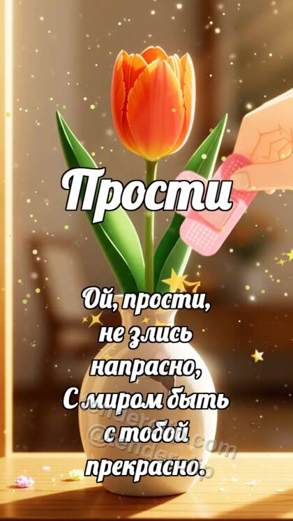 Прости: Пластырь для вазочки