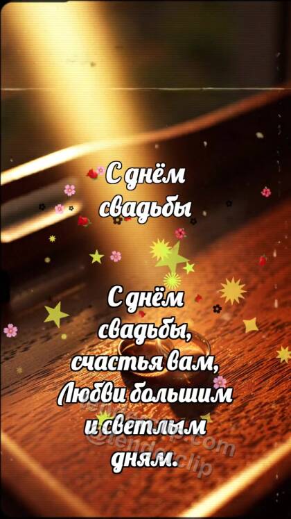 С днём свадьбы: Кольца ловят рассвет