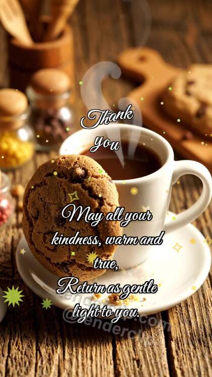 Thank you: Cookie Thanks Cup