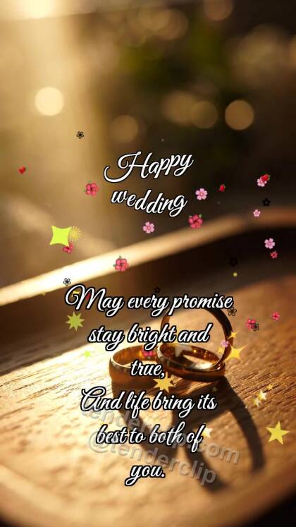 Happy wedding: Rings Catch Dawn