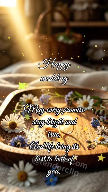 Happy wedding: Rings Catch Dawn