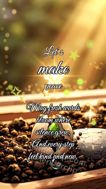 Let’s make peace: Seed Opens Path