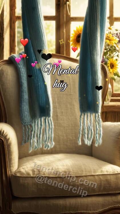 Mental hug: Scarf Waits Chair