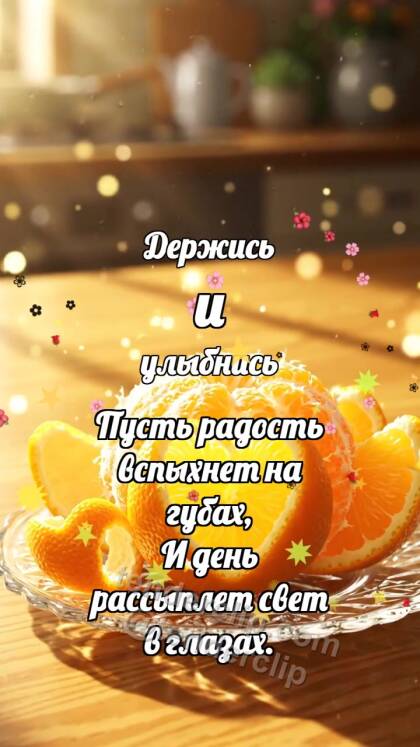 Держись и улыбнись: Апельсин будит солнце