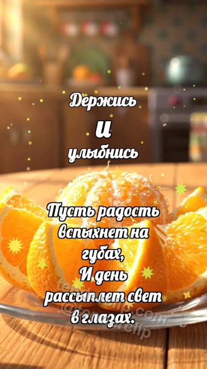 Держись и улыбнись: Апельсин будит солнце