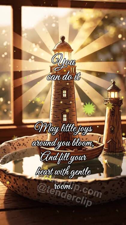 You can do it: Lighthouse Calls Boat
