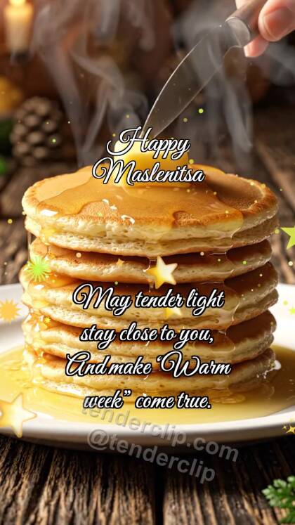 Happy Maslenitsa: Pancake Catches Butter