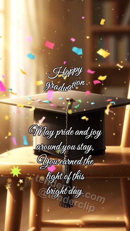 Happy graduation: Cap Catches Confetti