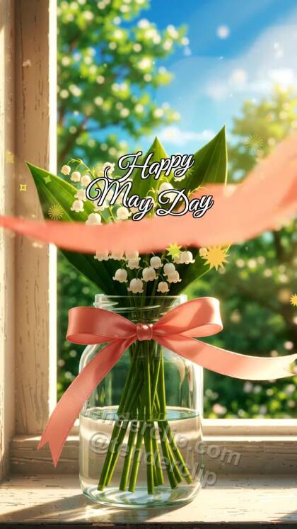 Happy May Day: Lily Swings Ribbon
