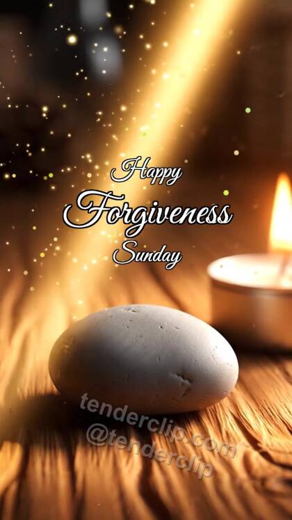 Happy Forgiveness Sunday: Beam Softens Stone